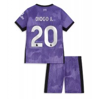 Camisa de Futebol Liverpool Diogo Jota #20 Equipamento Alternativo Infantil 2023-24 Manga Curta (+ Calças curtas)